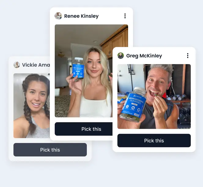 3 selfies with products from joinbrands.com
